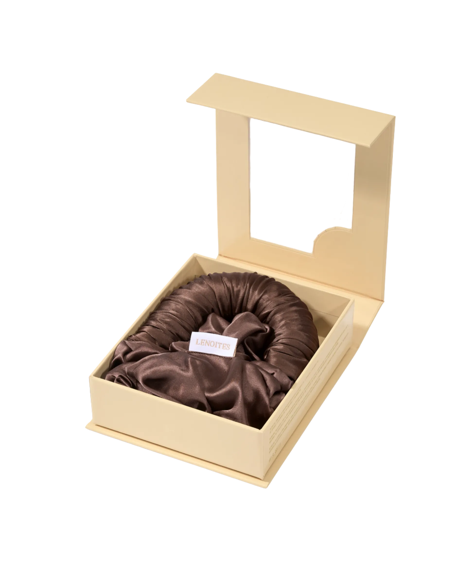 Lenoites BlowoutTie® in Mulberry Silk Mocha Espresso Original