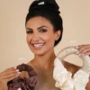 Lenoites BlowoutTie® in Mulberry Silk Champagne Golden Sand Mini