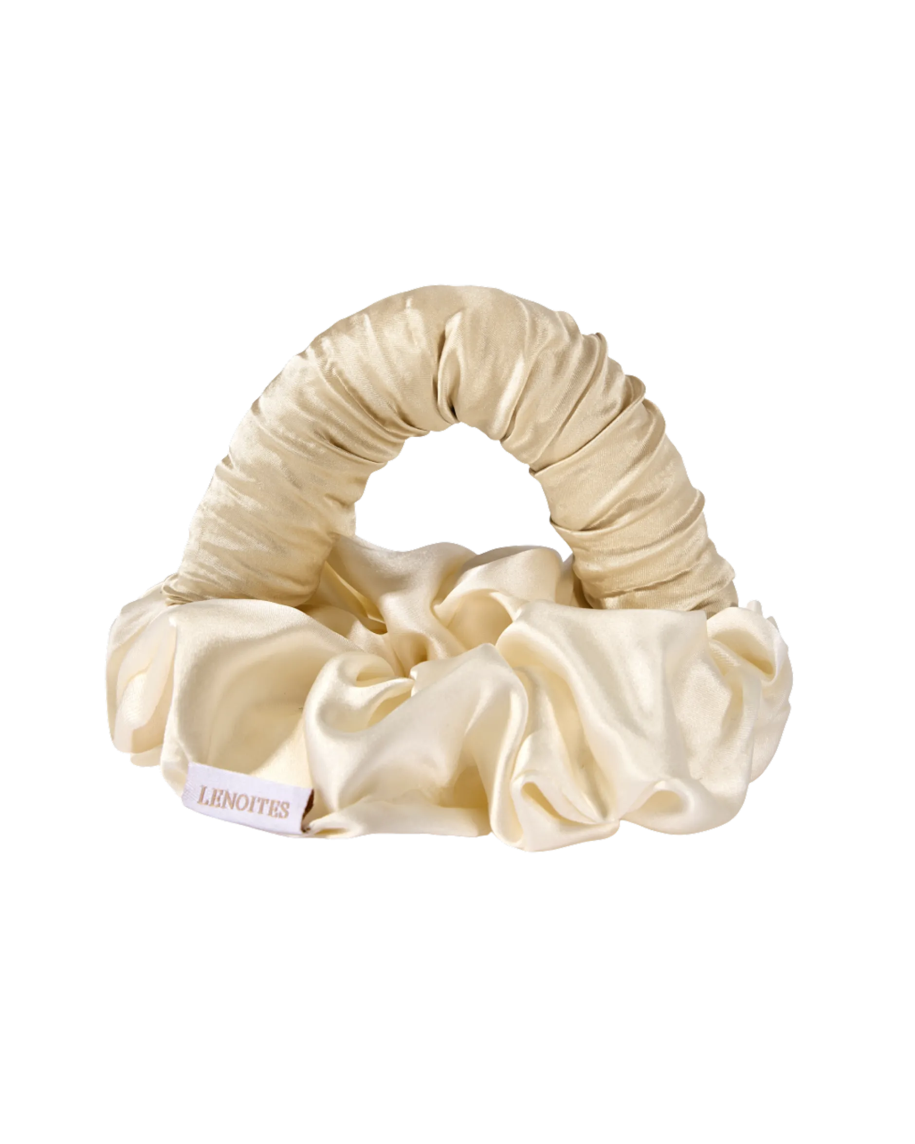 Lenoites BlowoutTie® in Mulberry Silk Champagne Golden Sand Mini