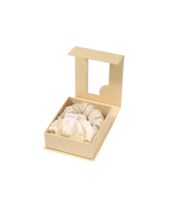 Lenoites BlowoutTie® in Mulberry Silk Champagne Golden Sand Mini