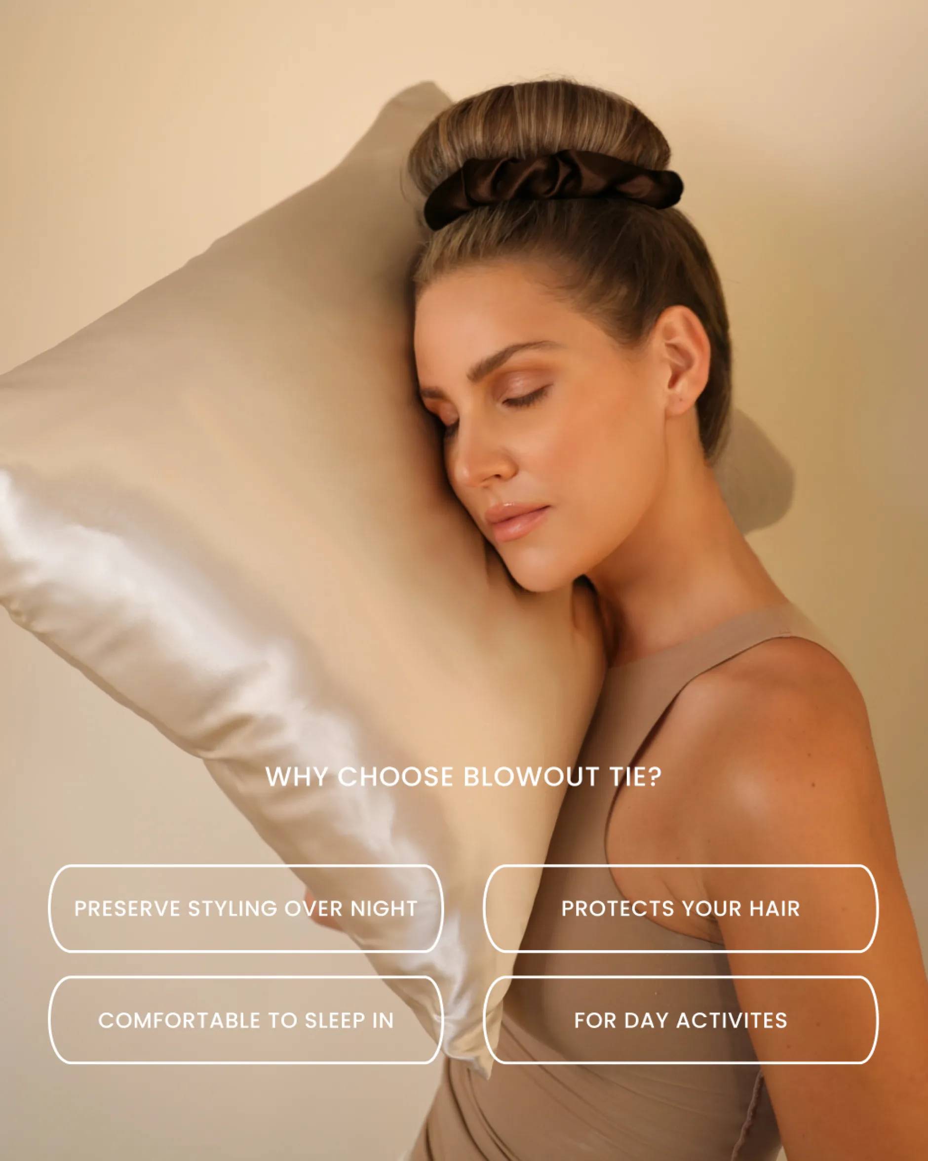 Lenoites BlowoutTie® in Mulberry Silk Mocha Espresso Mini