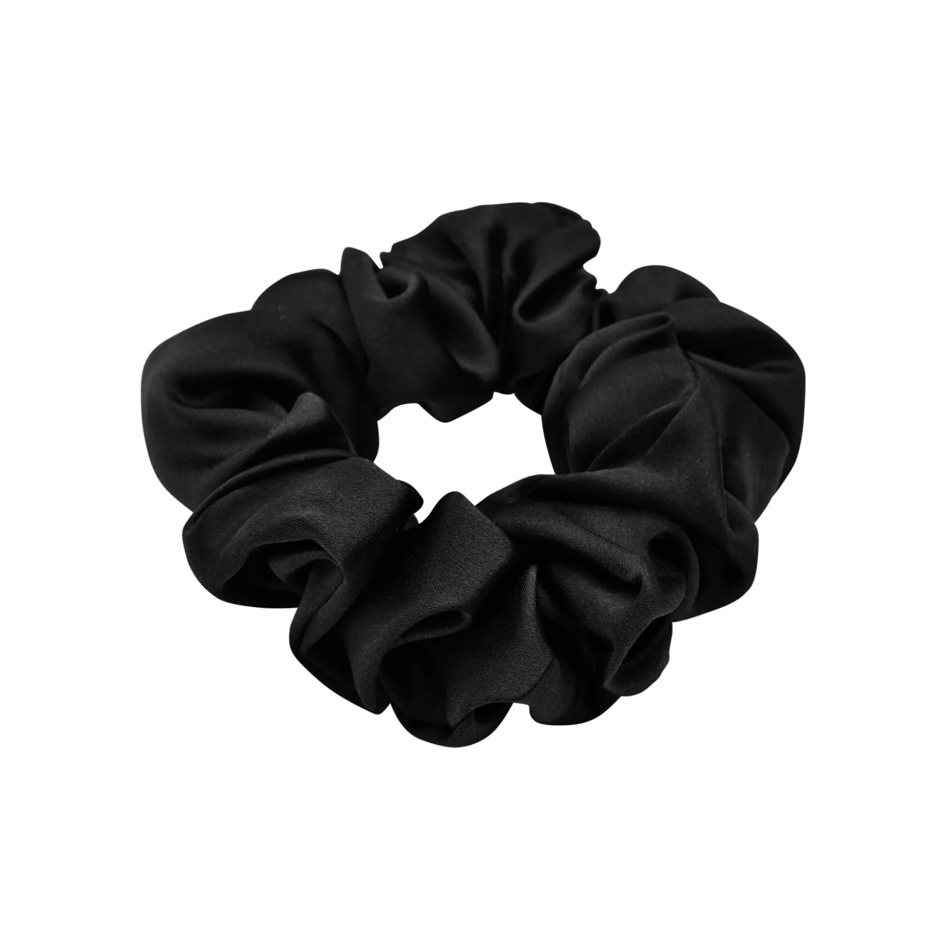 LENOITES Mulberry Silk Scrunchie Black 1 st