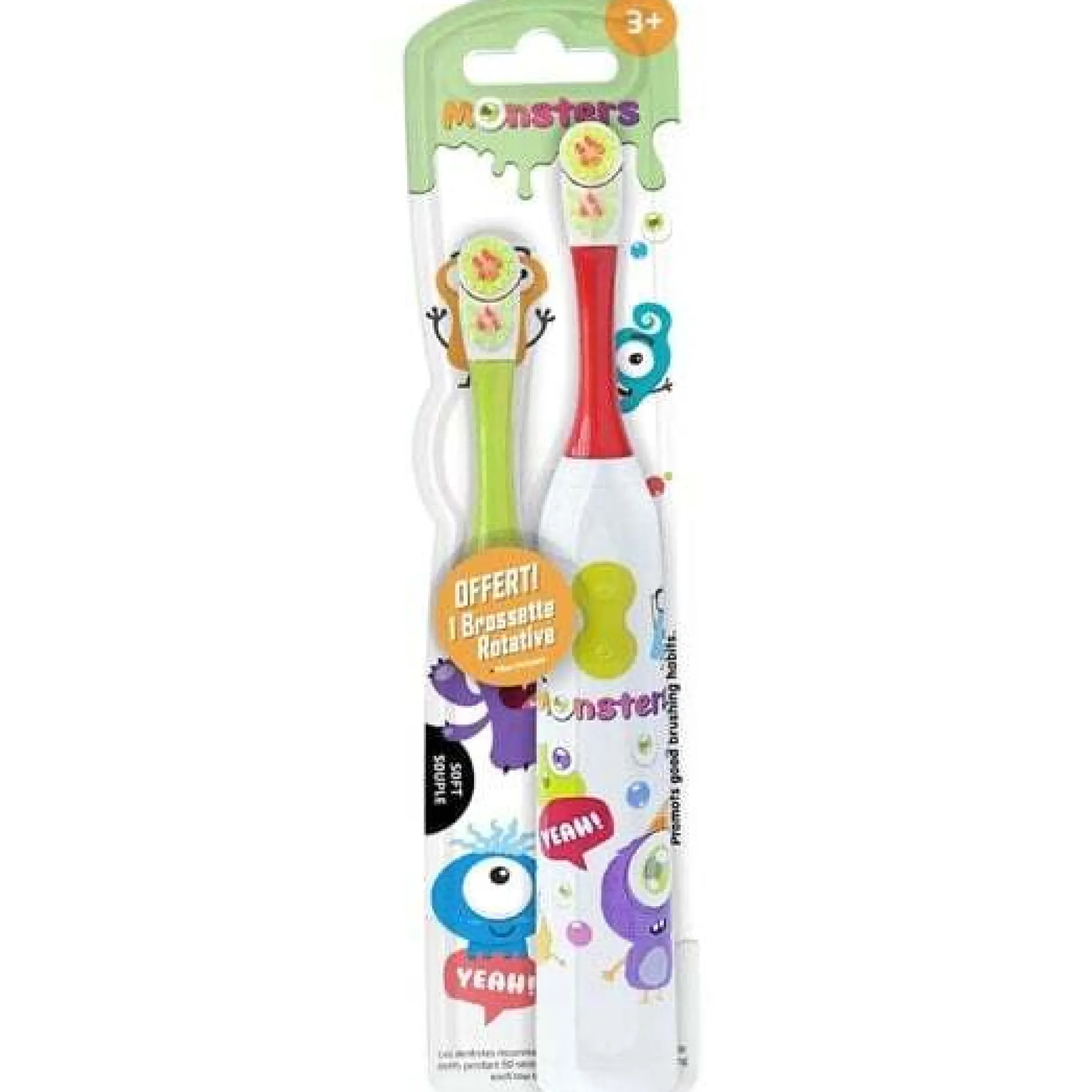 Les Babygators Monsters eltandborste 3 år+