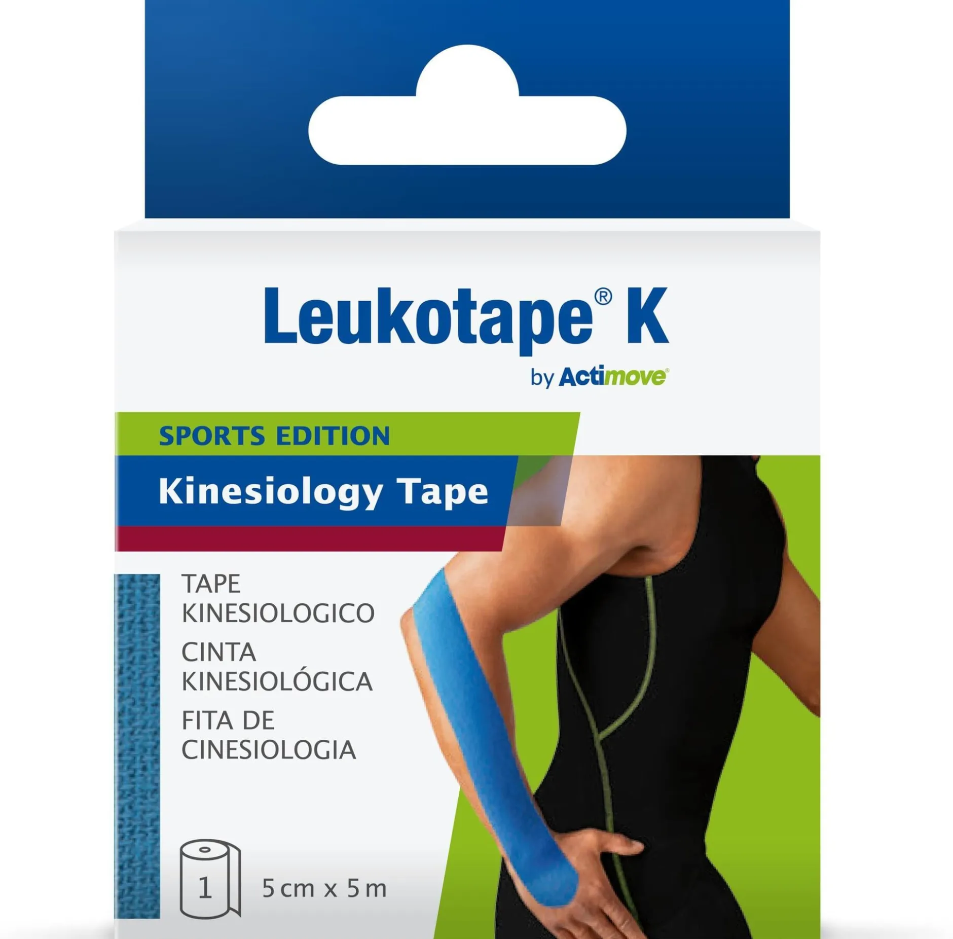 Leukotape Sports Edition Kinesologtape Blue 5 cm x 5 m