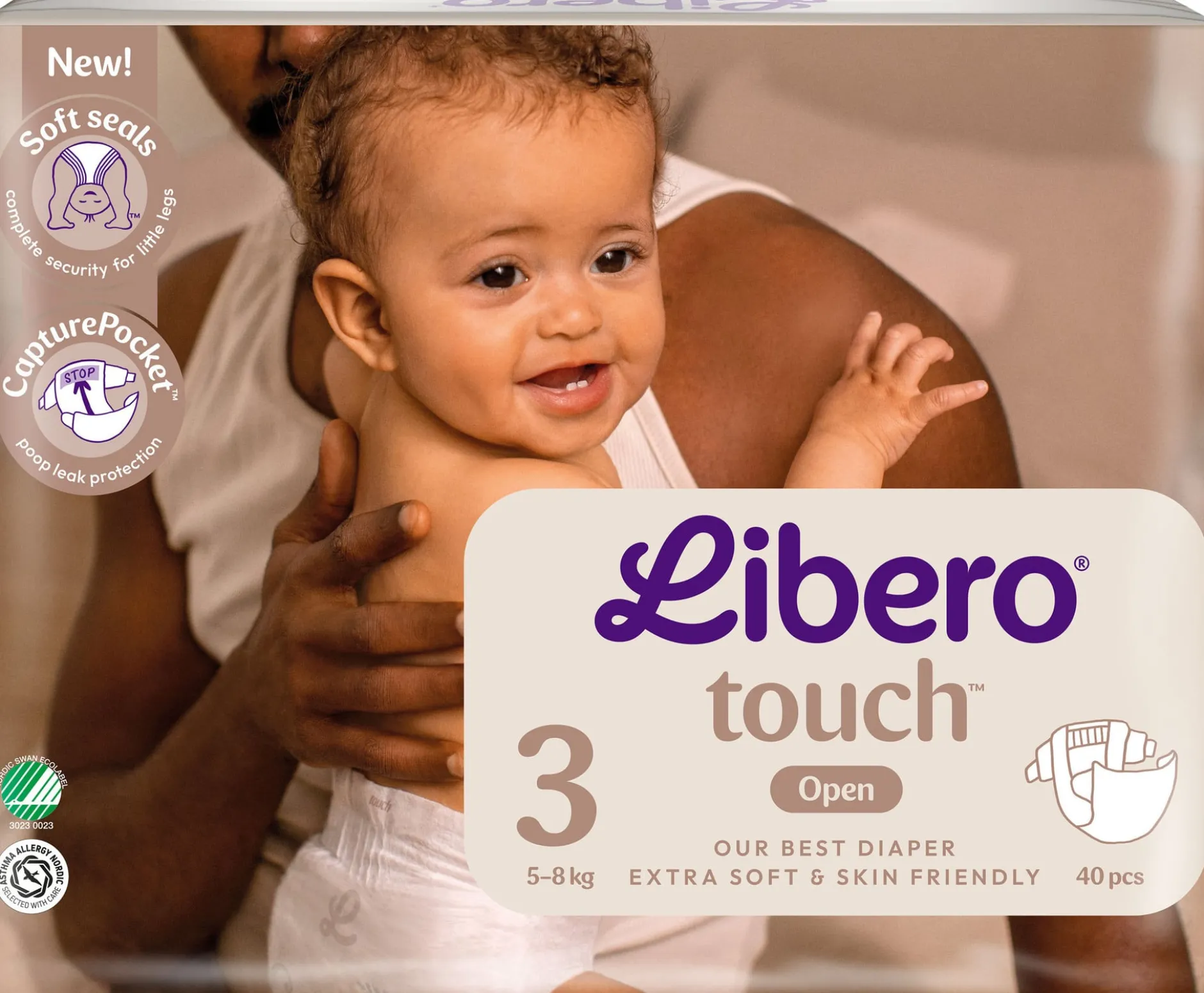 Libero Touch 3 Blöjor (5-8 kg) 40 st