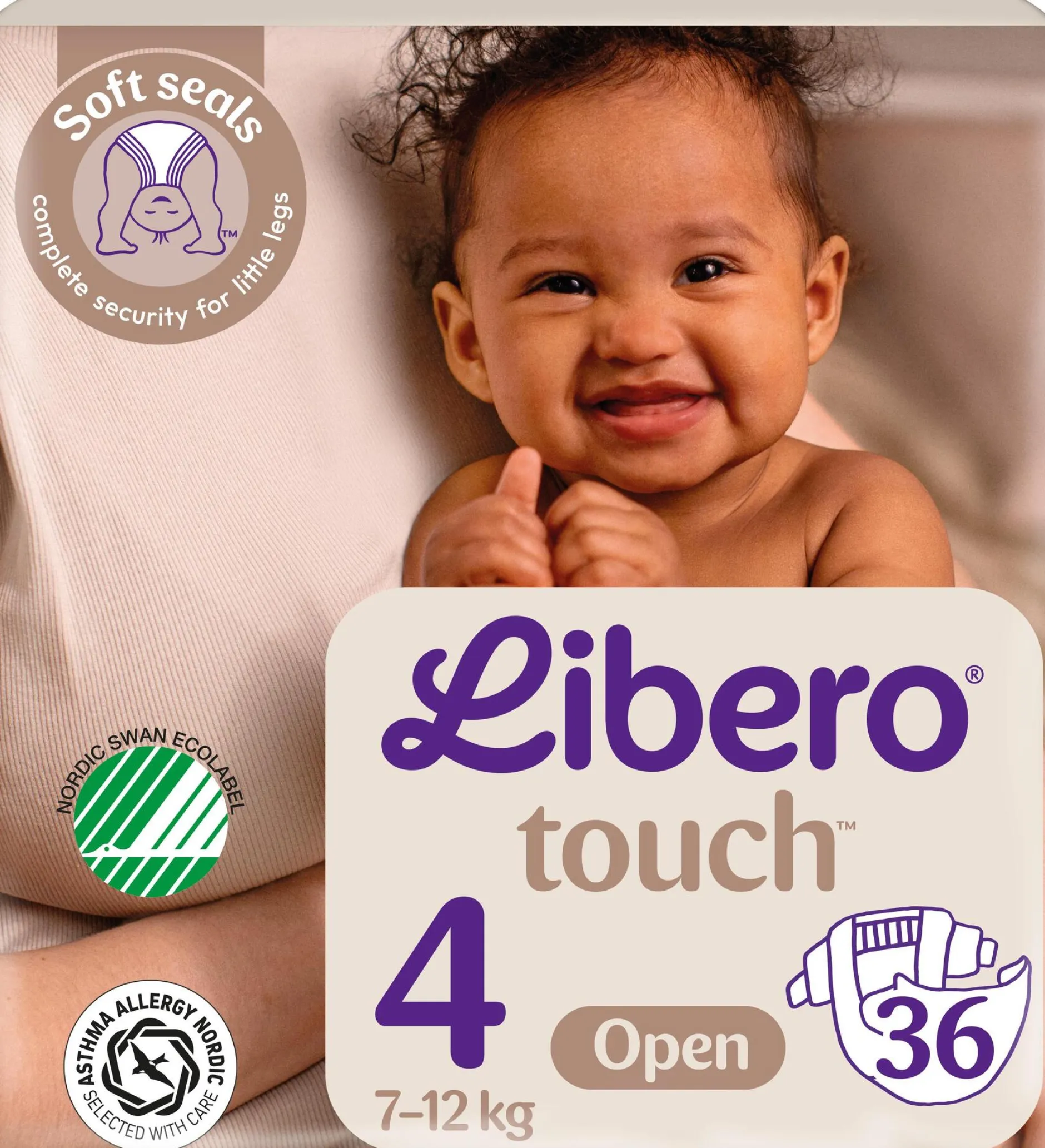 Libero Touch 4 Blöjor (7-12 kg) 36 st