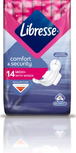 Libresse Comfort & Security Maxi+ Wings Binda 14 st