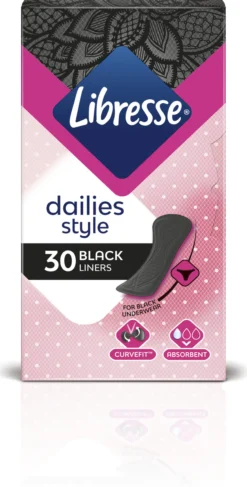 Libresse Dailies Style Black Normal Trosskydd 30 st