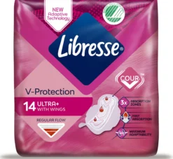 Libresse Freshness & Protection Ultra+ Wings Binda 14 st