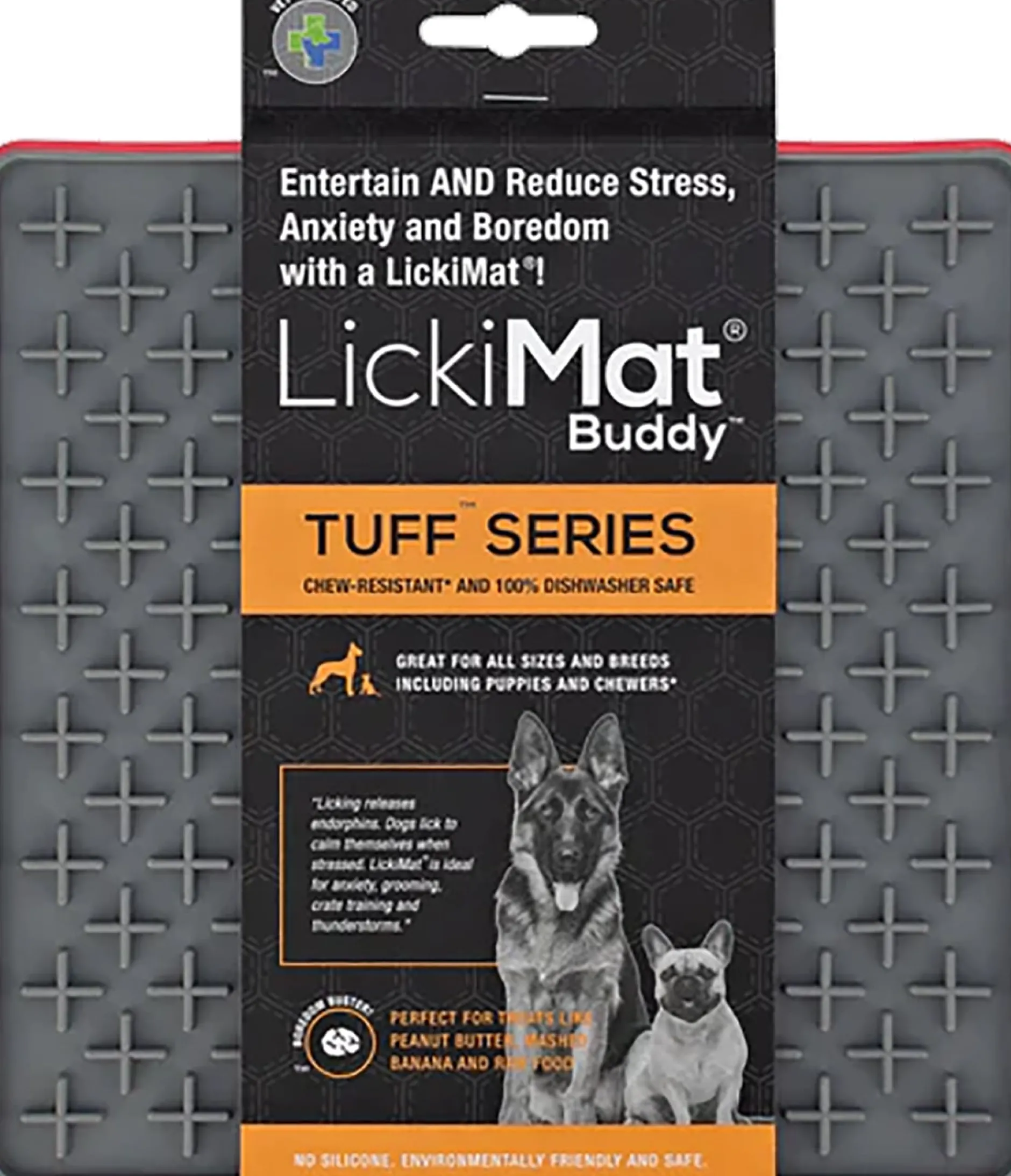LickiMat Hundskål Buddy Tuff Röd 20 cm