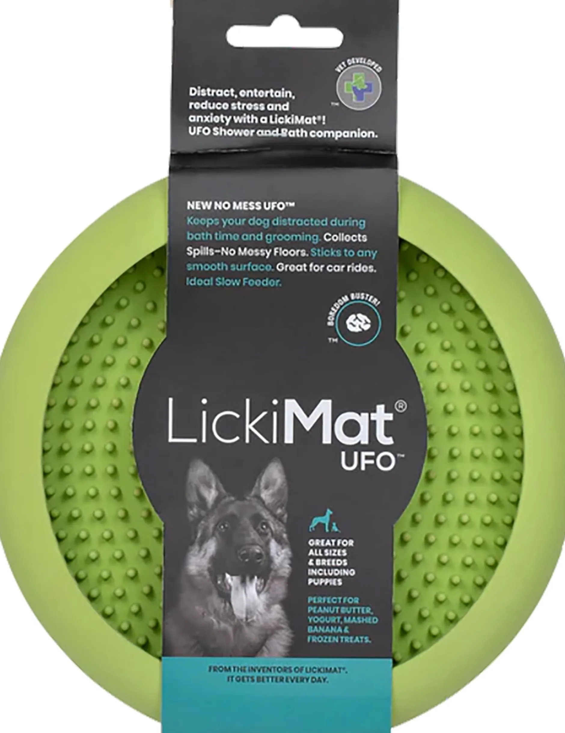 LickiMat Hundskål Ufo Grön