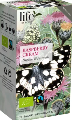 life BY FOLLIS Organic Tea Hallon & Grädde 20 tepåsar