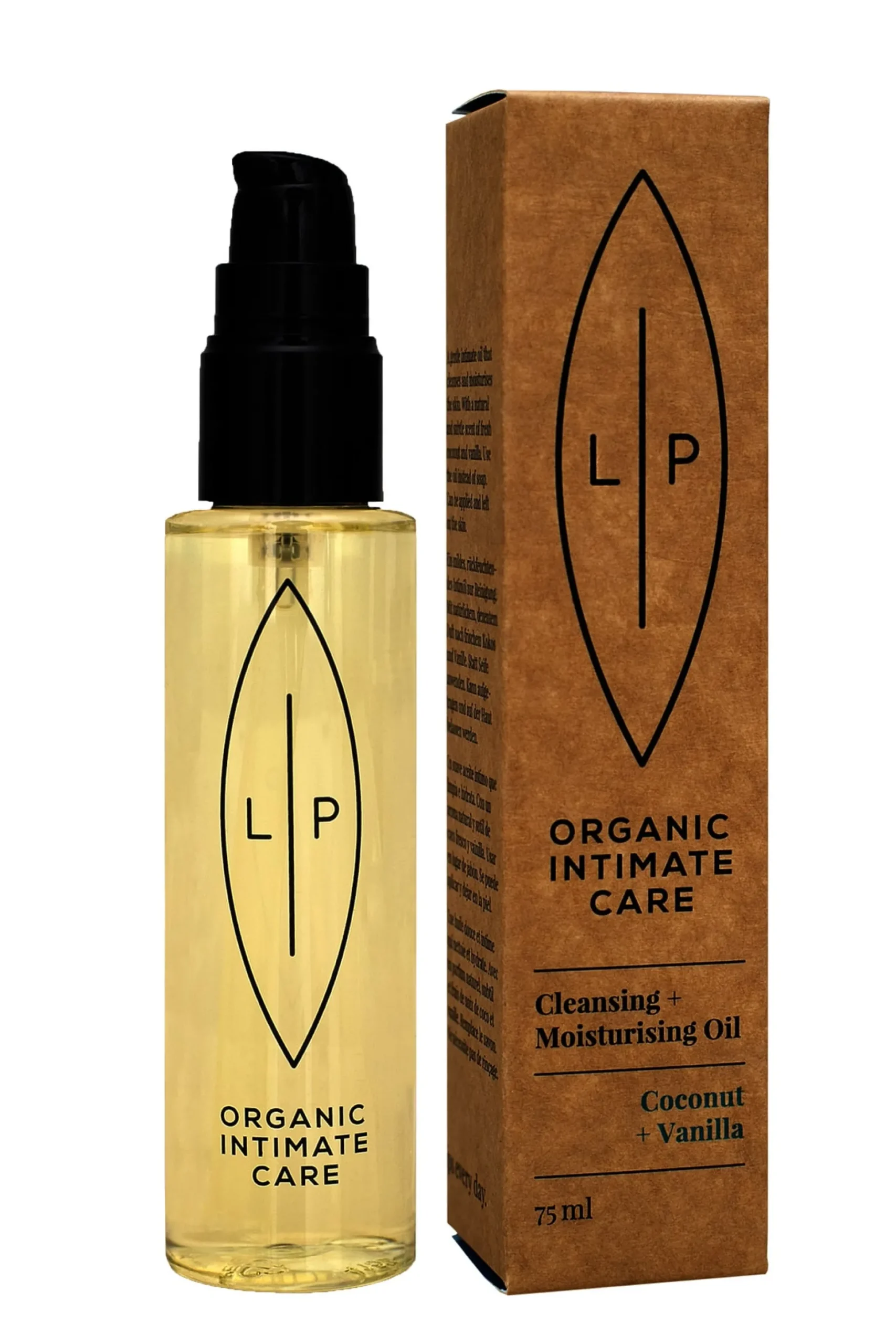 Lip Intimate Cleansing Care Cleansing + Moisturising Oil Coconut & Vanilla 75 ml