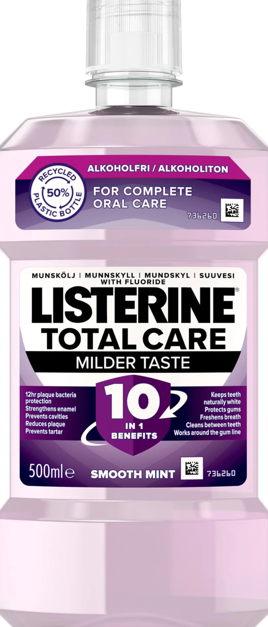 Listerine Total Care Milder Taste 500 ml
