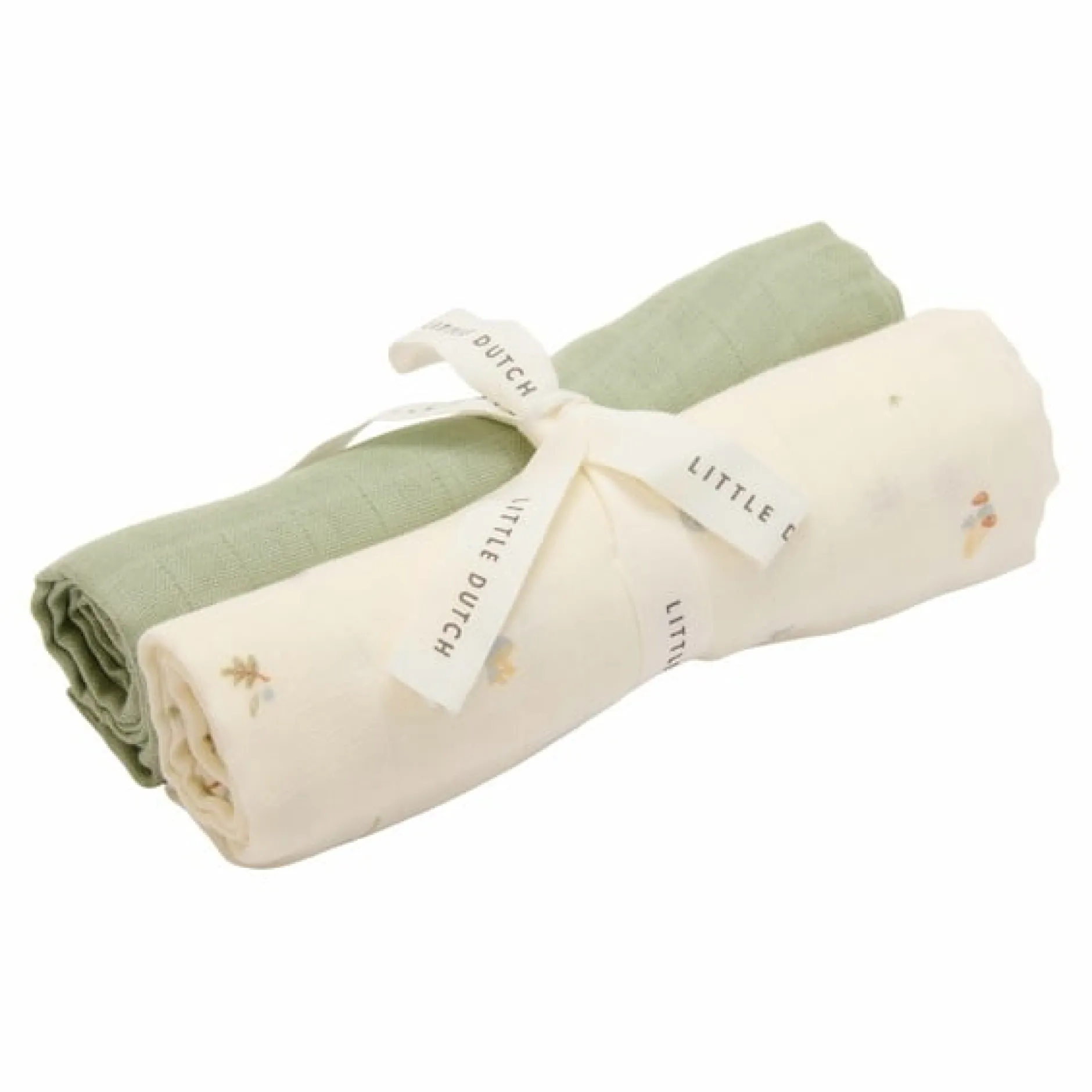 Little Dutch Muslinfilt Liten Forest Treasures & Sage 70 x 70 cm 2 st