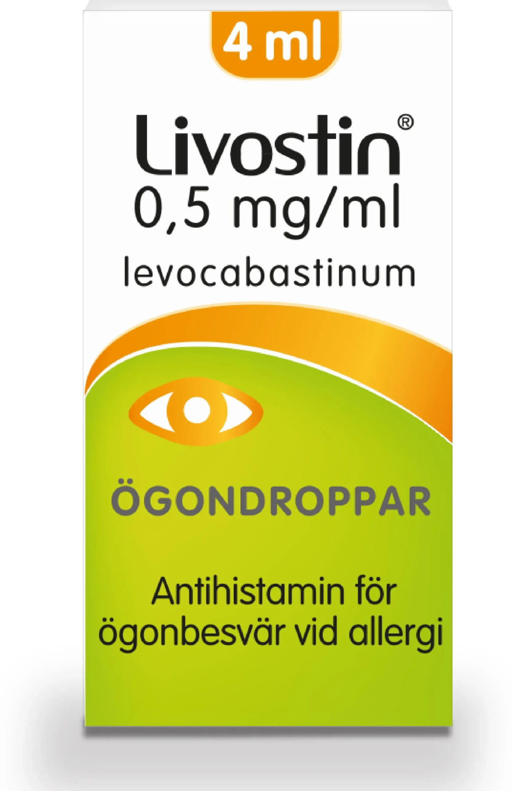 Livostin ögondroppar suspension 0,5mg/ml, 4 ml