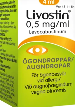 Livostin ögondroppar suspension 0,5mg/ml, 4 ml