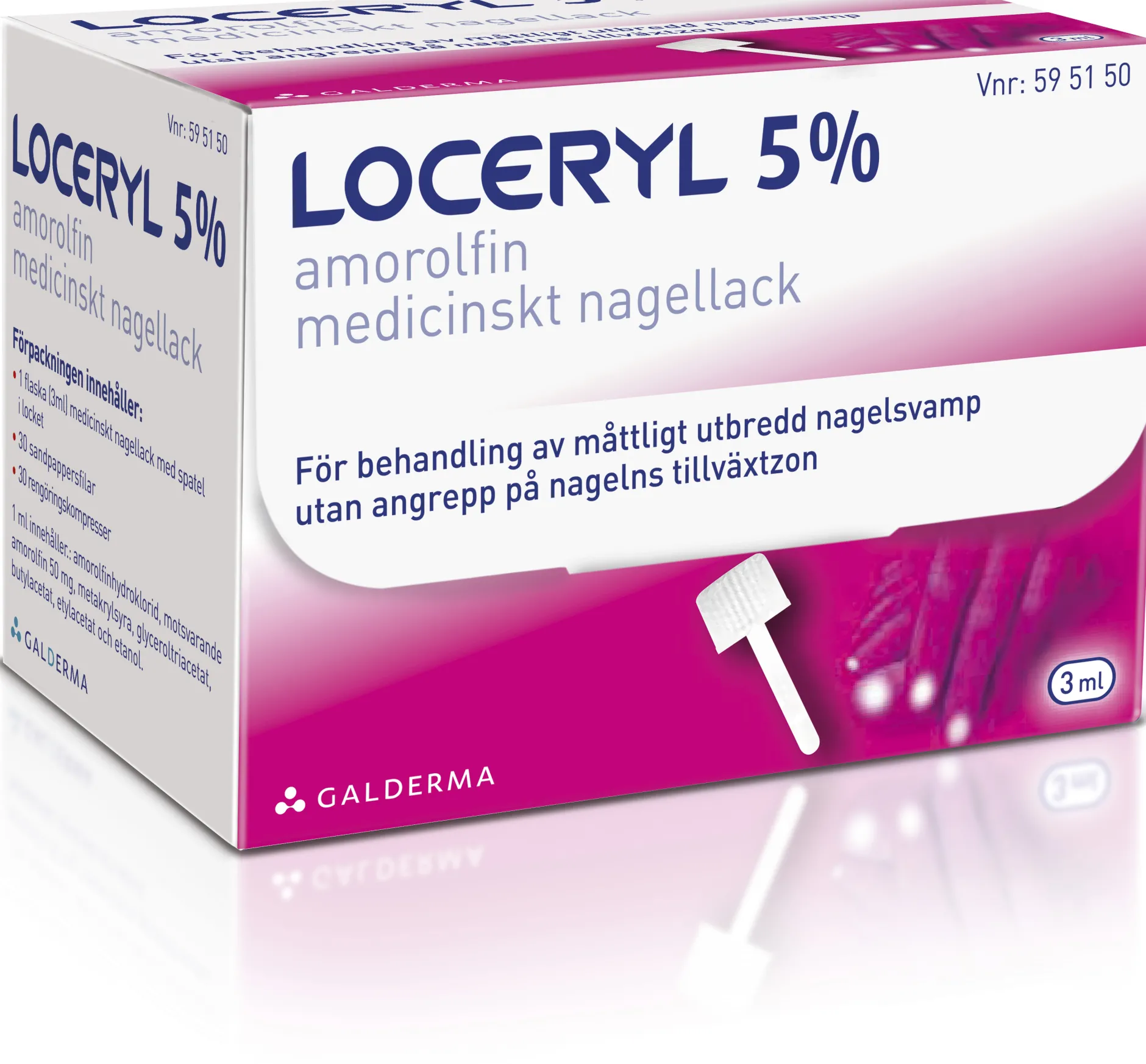 Loceryl Medicinskt Nagellack 5% 3 ml
