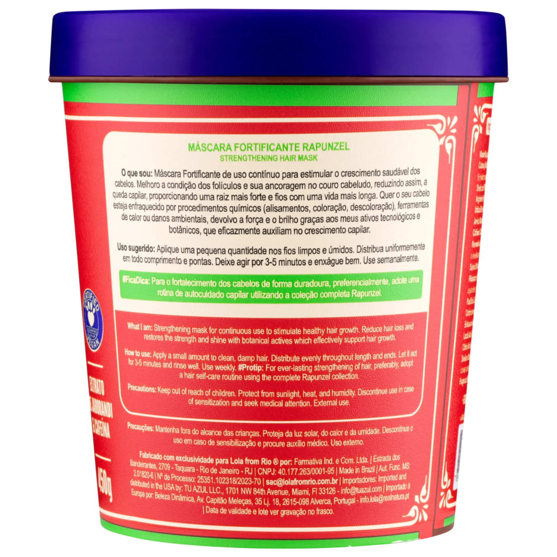 Lola from Rio Rapunzel Fortifying Mask 450 g
