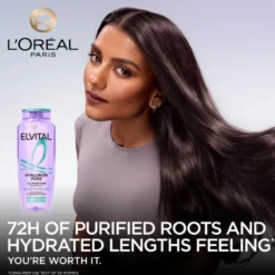 L'Oréal Paris Elvital Hyaluron Pure Schampo För Fuktfattigt Hår 500 ml