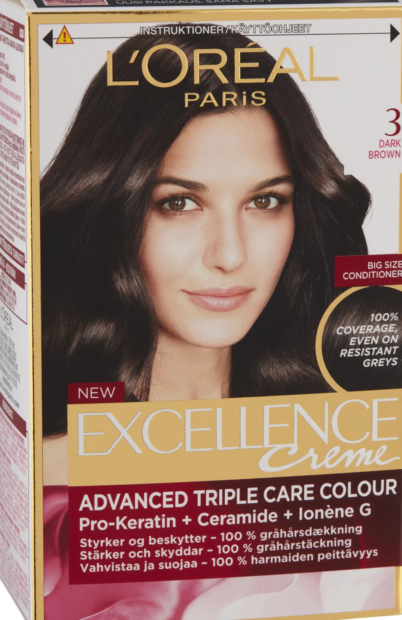 L'Oréal Paris Excellence 3 Darkest Brown