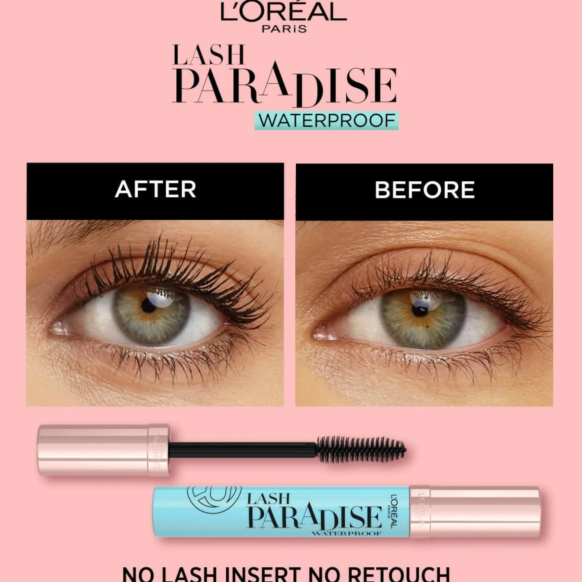L'Oréal Paris Lash Paradise Extatic Waterproof Mascara Black 6,4 ml