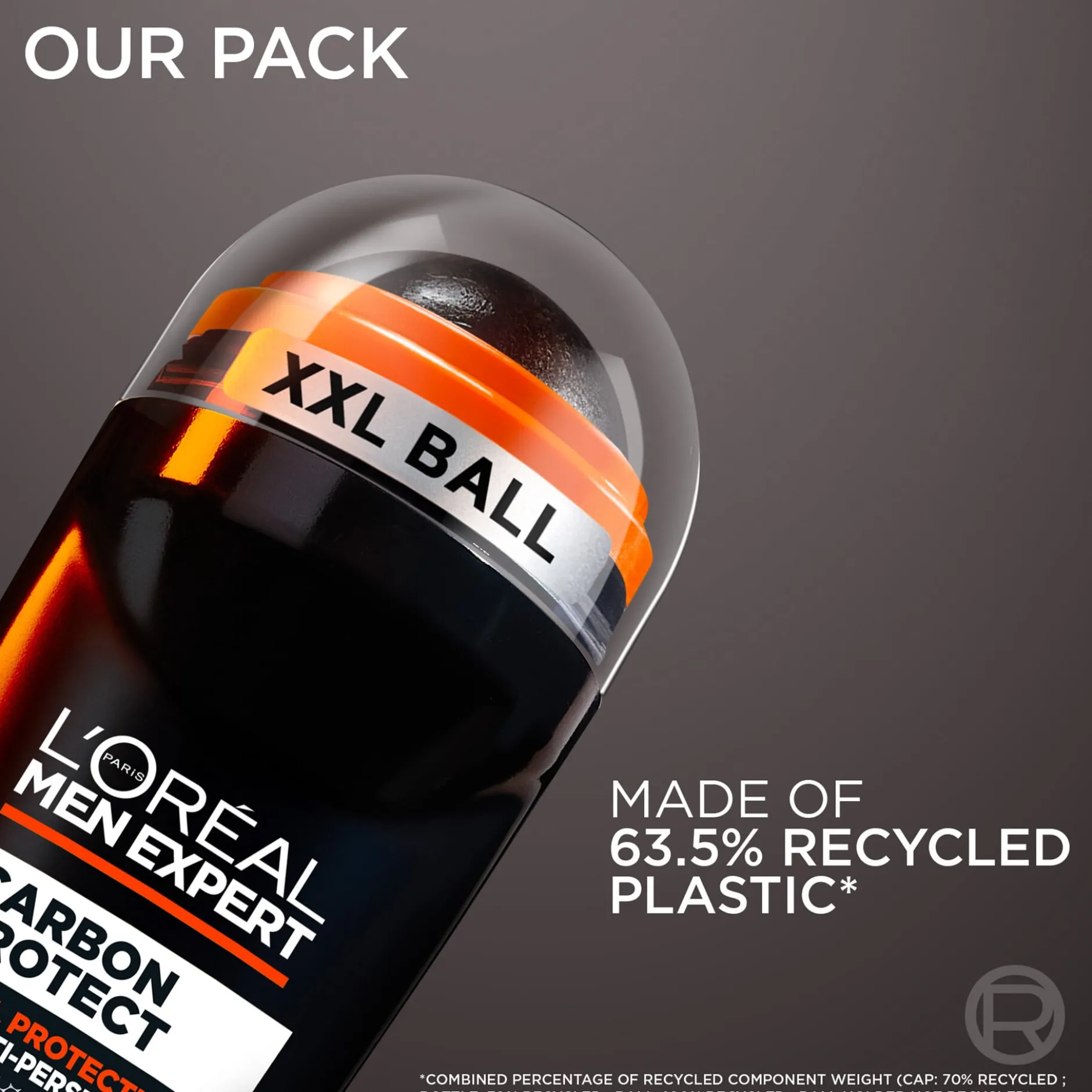 L'Oréal Paris Men Expert Carbon Protect Total Protection 72H Anti-Perspirant Deodorant Roll On 50 ml