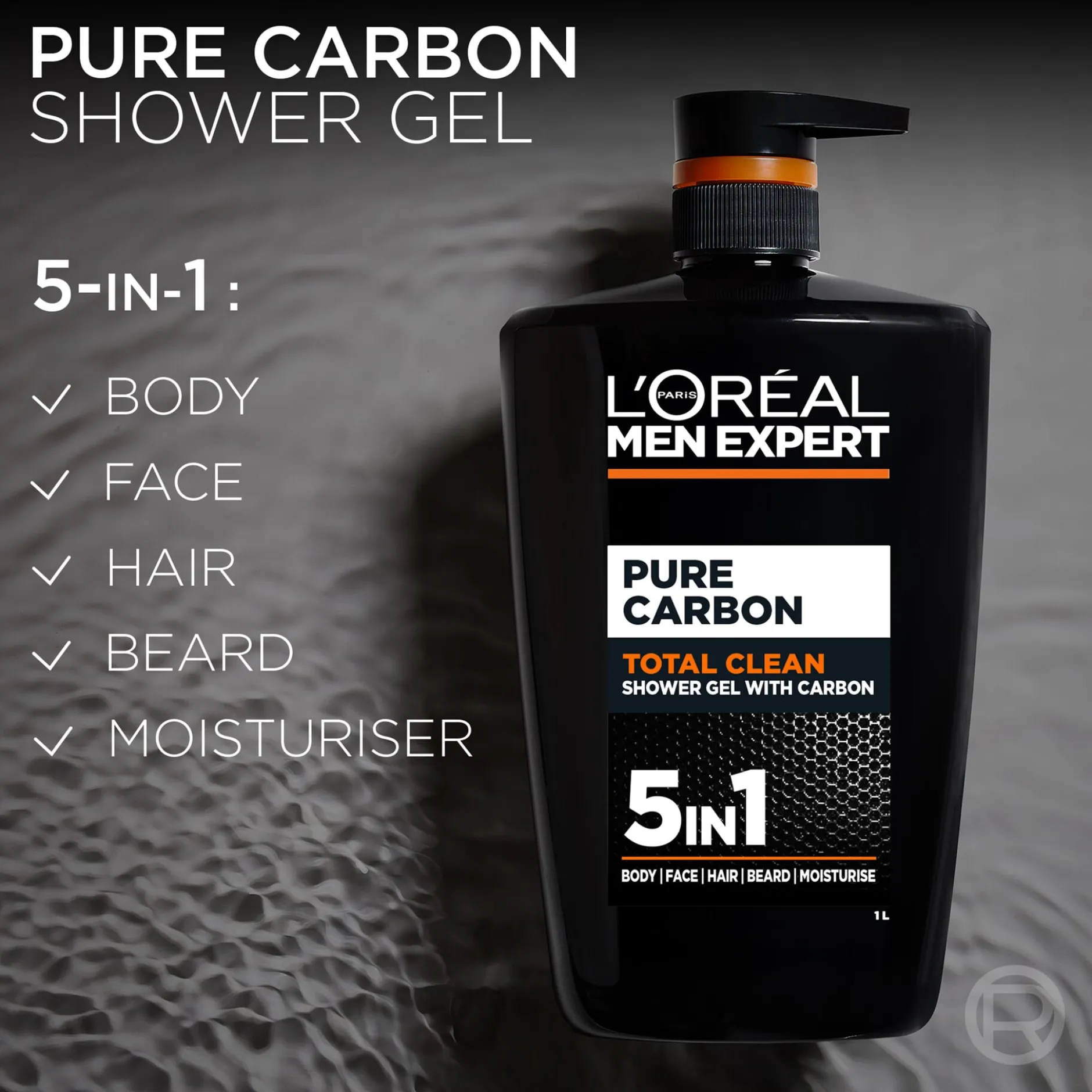 L'Oréal Paris Men Expert Pure Carbon Shower Gel 1000 ml