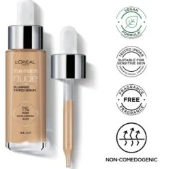 L'Oréal Paris True Match Nude Plumping Tinted Serum 4-5 Medium 30 ml