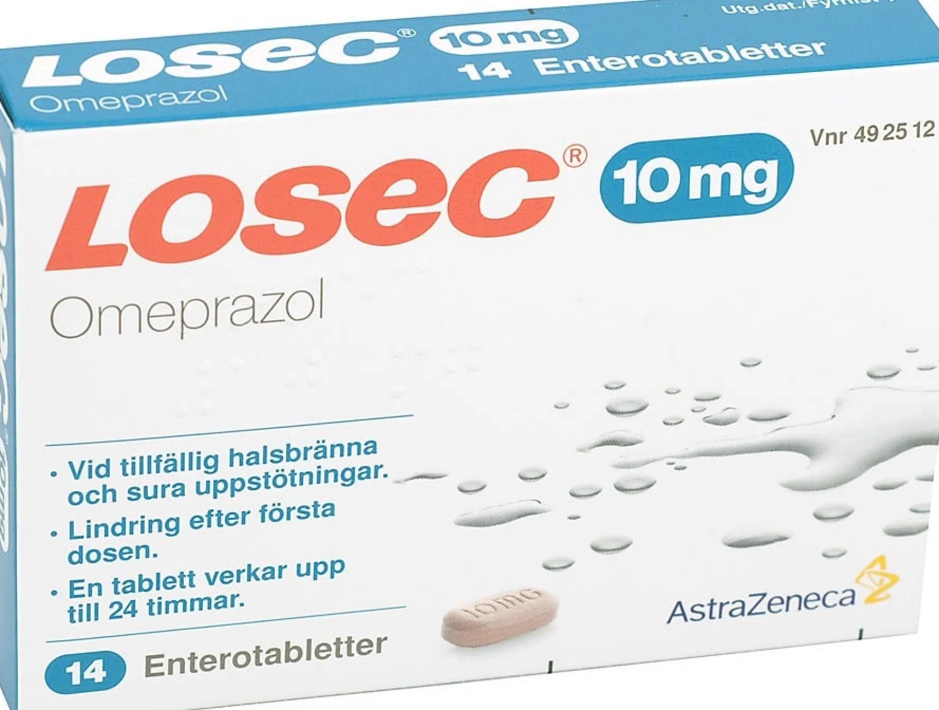 Losec 10 mg Omeprazol 14 tabletter