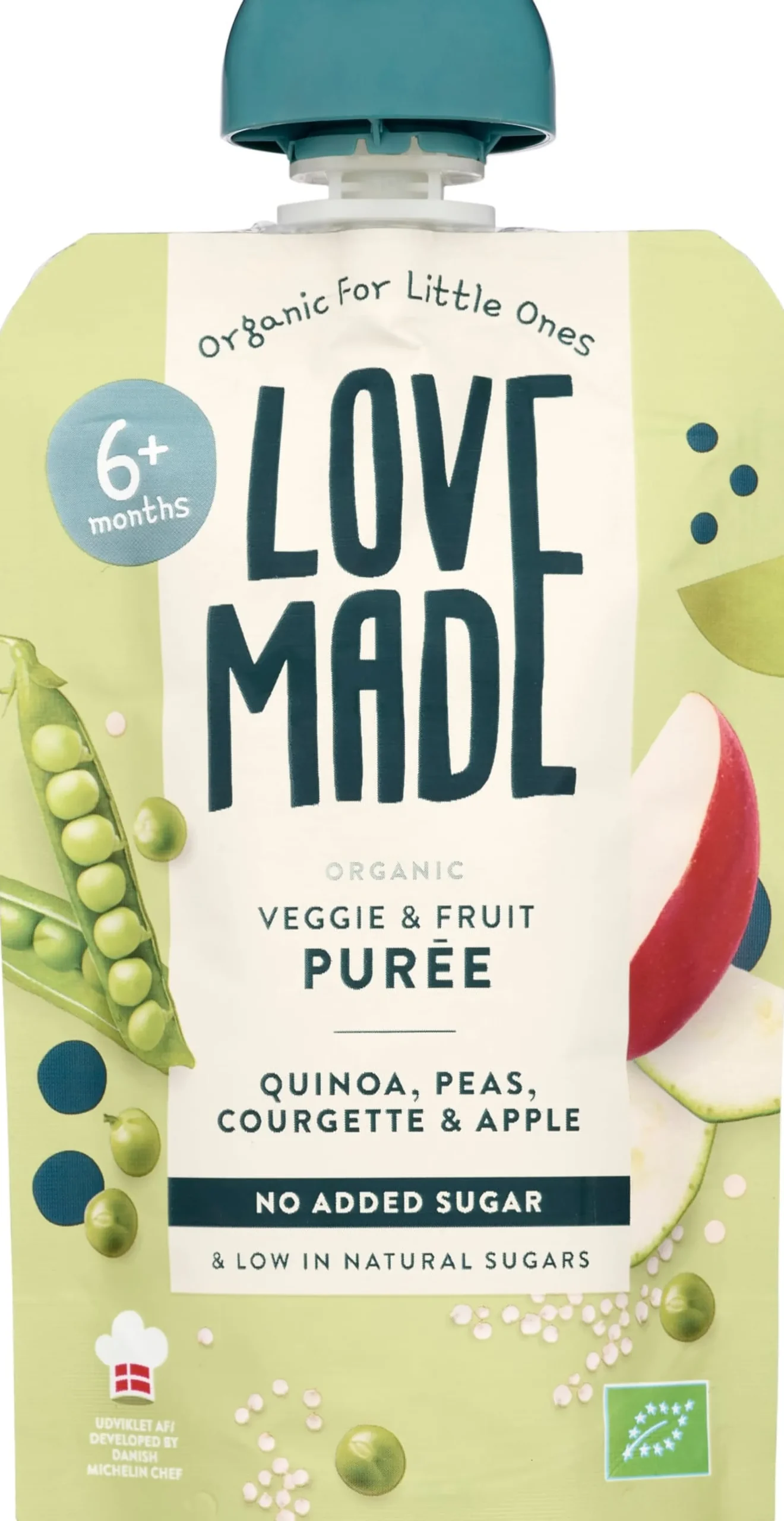 LoveMade Ekologisk Purée Quinoa Ärtor Squash & Äpple 100 g