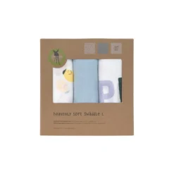 Lässig Mjuk Babyfilt L Happy Fruits Lemon 3-pack