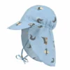 Lässig Solhatt Med Nackskydd Crocodile Sky Blue 3–6 mån