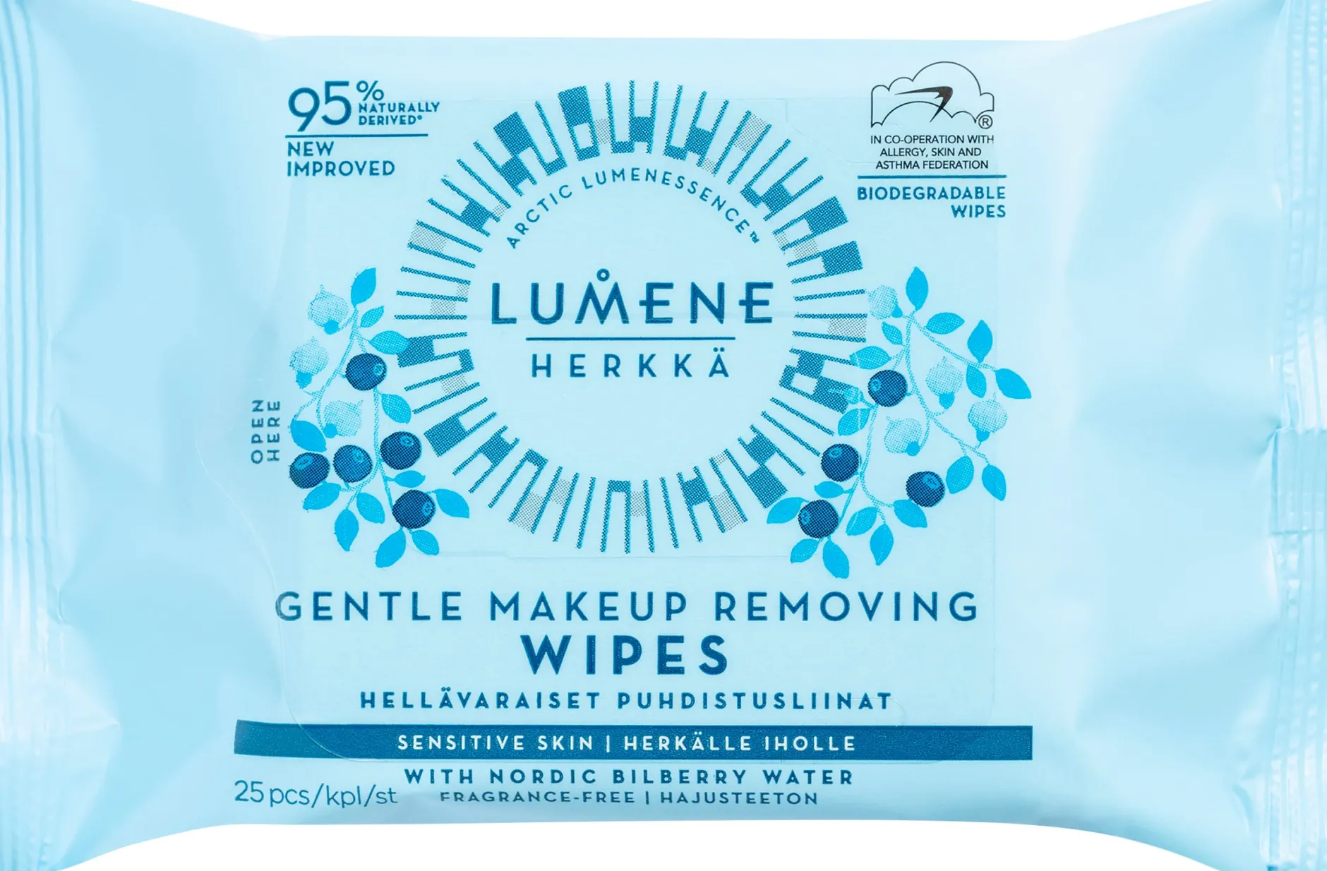 Lumene HERKKÄ Gentle Makeup Removing Wipes 25 st