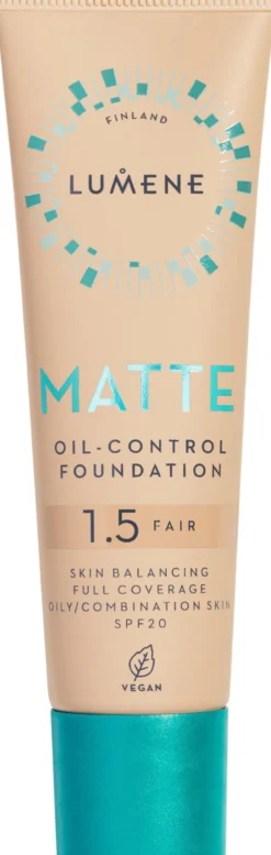 Lumene Matte Oil-Control Foundation SPF20 1.5 Fair 30 ml