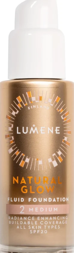 Lumene Natural Glow Fluid Foundation SPF20 2 Medium 30 ml