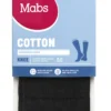 Mabs Cotton Knee Wide Stödstrumpor Black M