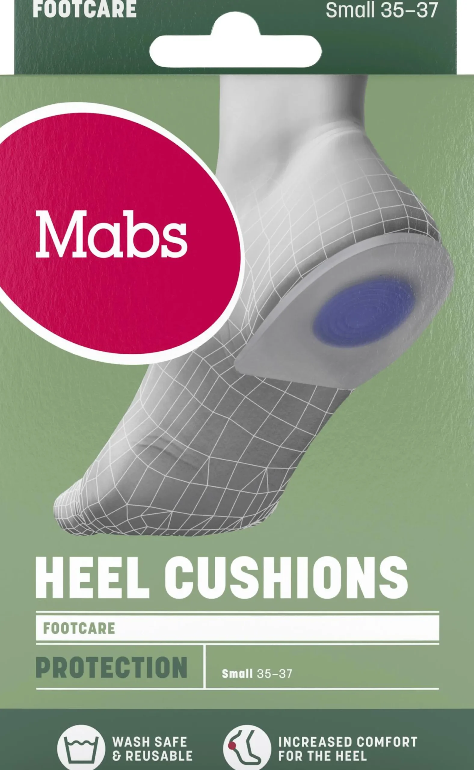 Mabs Heel Cushions S (35-37) 1 par