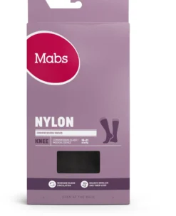 Mabs Nylon Knee Stödstrumpor Black S