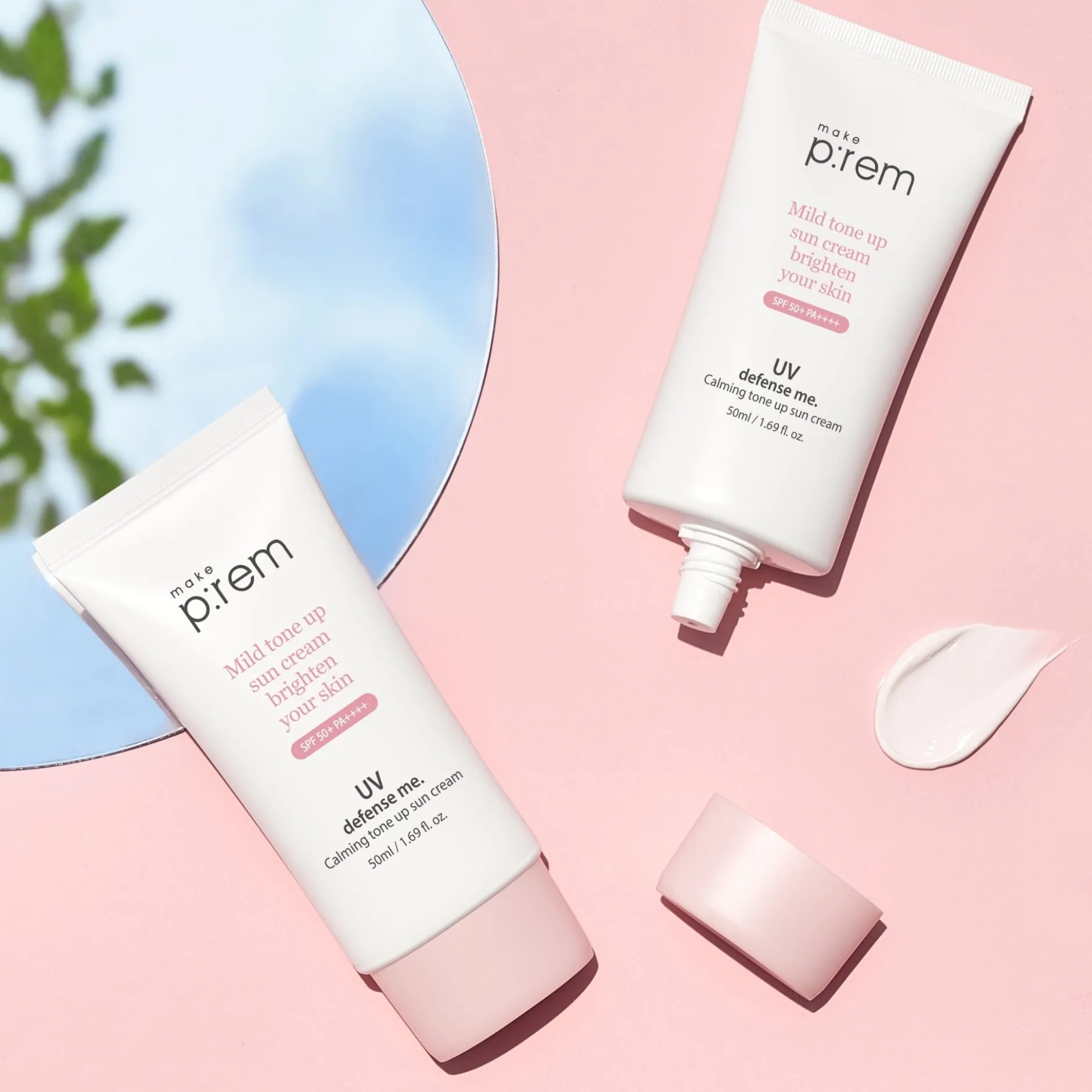 Make p:rem UV Defende Me Calming Tone Up Sun Screen SPF50 50ml