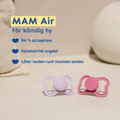 MAM Air Silk 6-16m Box V Blue Unprint 2 st