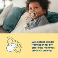 MAM Air Silk 6-16m Box V Blue Unprint 2 st