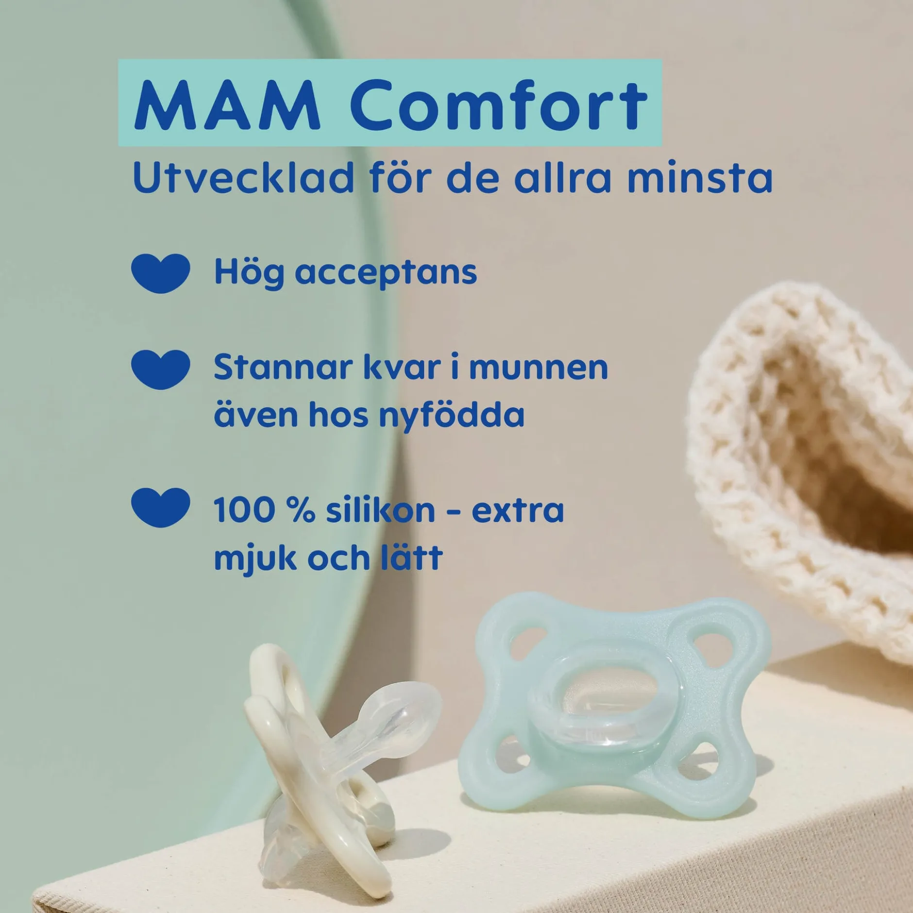 MAM Comfort 0-3m Pink 1 st