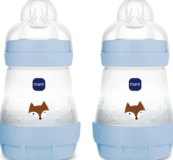 MAM Easy Start Anti-Colic Blue 160 ml 2 st