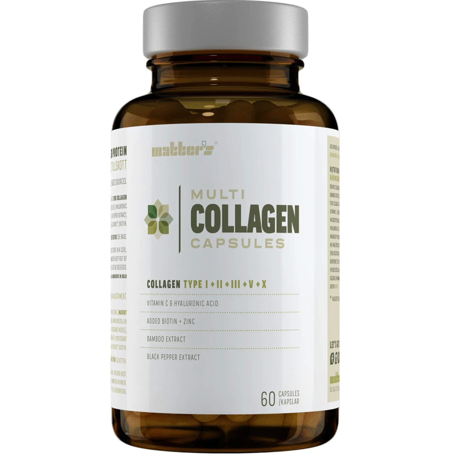 Matters Multi Collagen + Vitamin C & Hyaluron 60 Kapslar