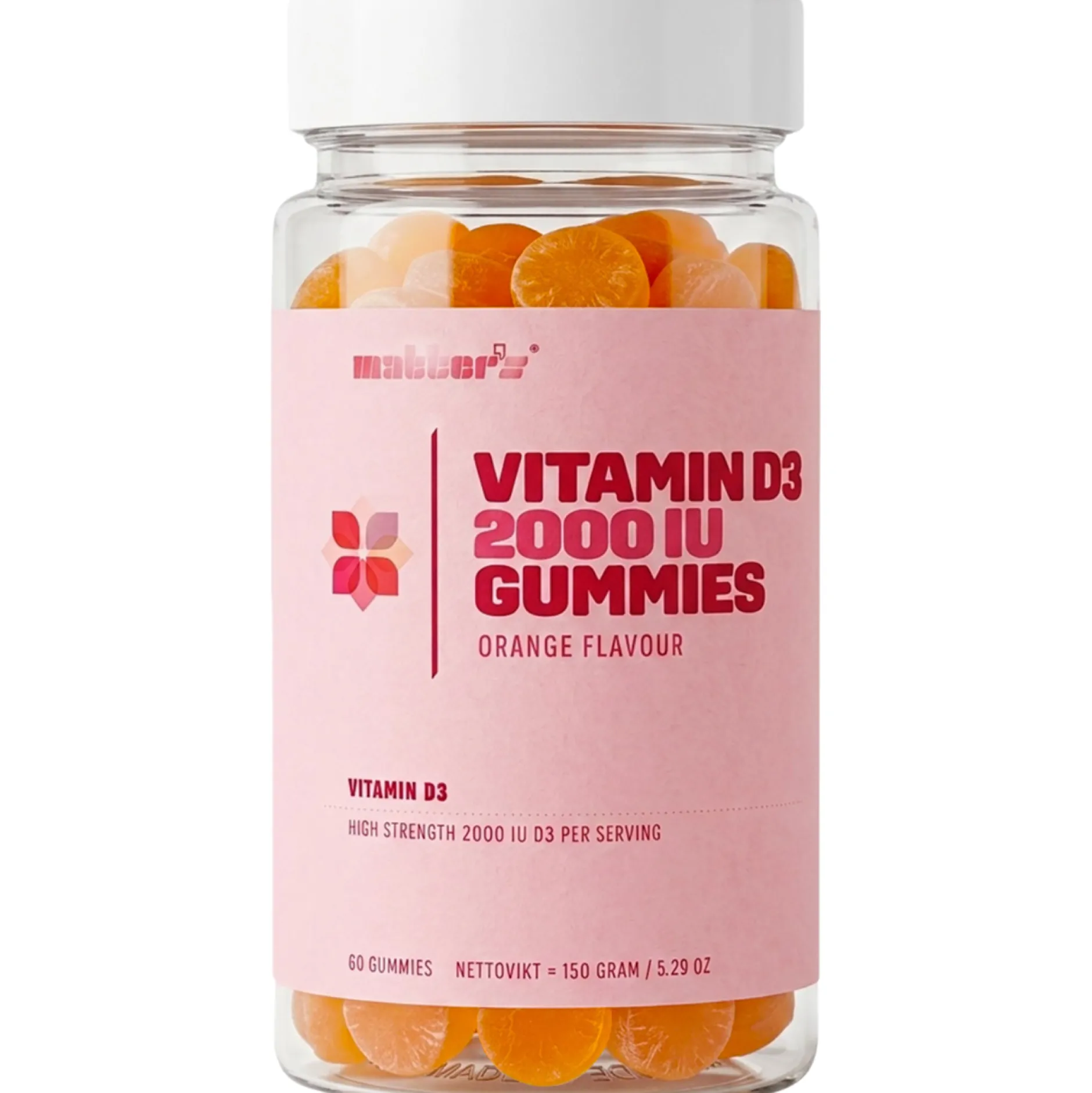 Matters Vitamin D3 2000 IU Gummies Apelsinsmak 60 st