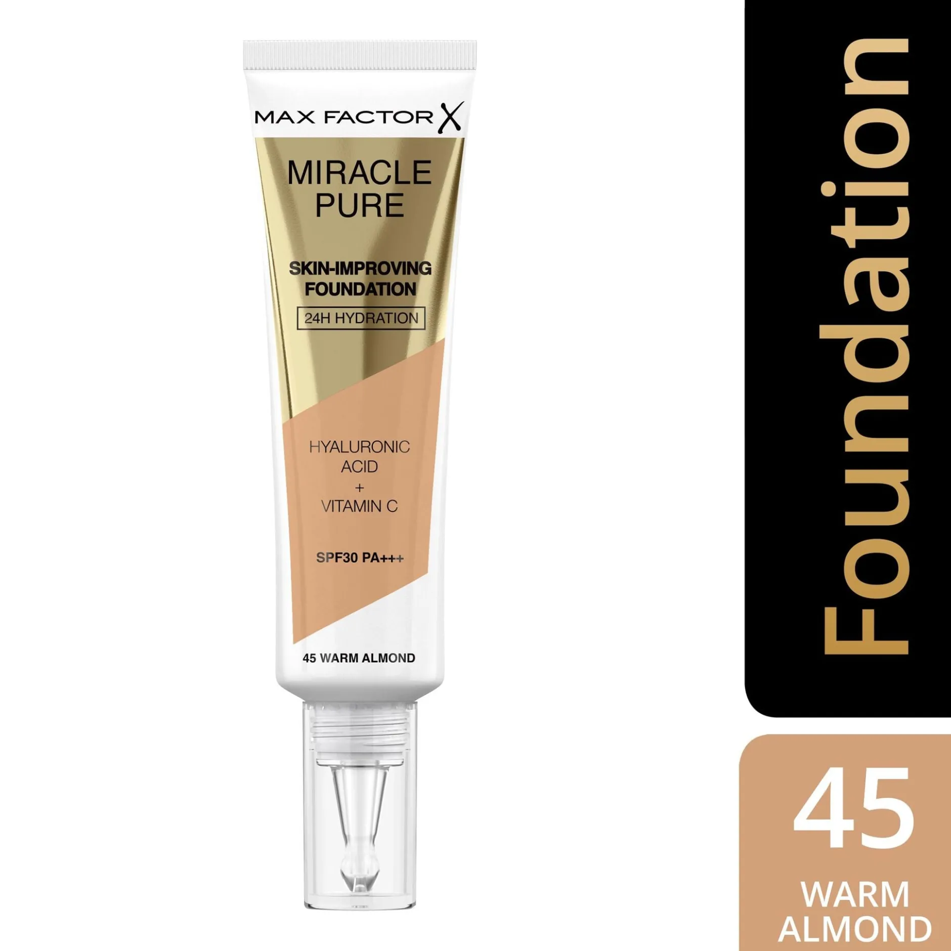 Max Factor Miracle Pure Foundation 45 Warm Almond 30 ml