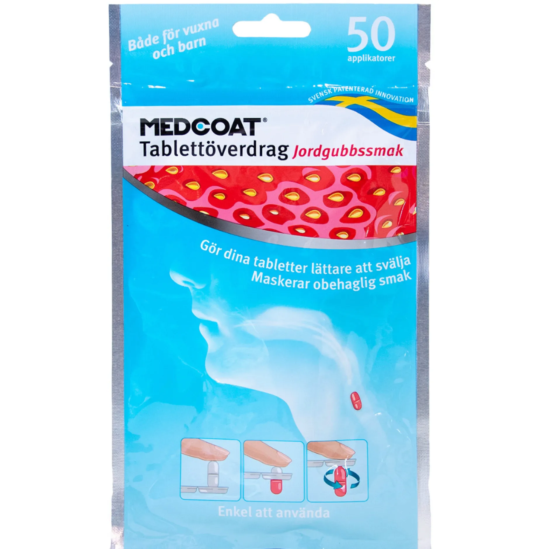 Medcoat Jordgubb 50 st