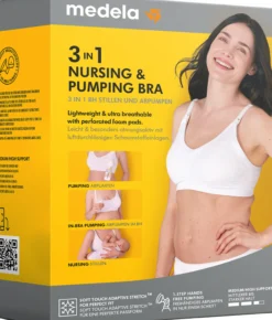 Medela 3-i-1 Amnings & Pumpnings-BHVitStl S 1 st