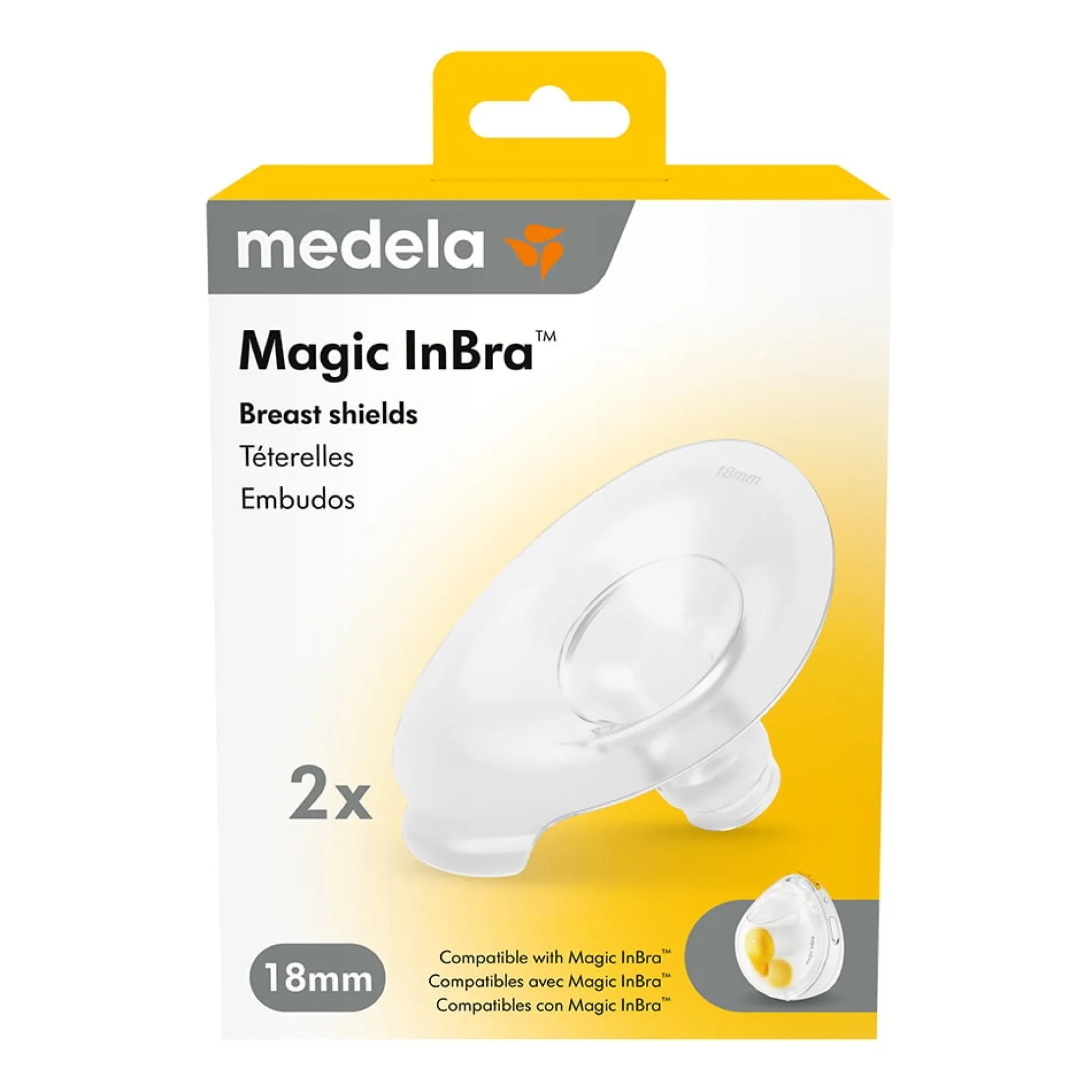 Medela InBra brösttrattar 18 mm 2-pack